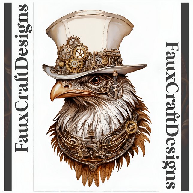 Tryckbar Steampunk Quirky Unusual Chicken 112 Poster (Skapare uppladdad)