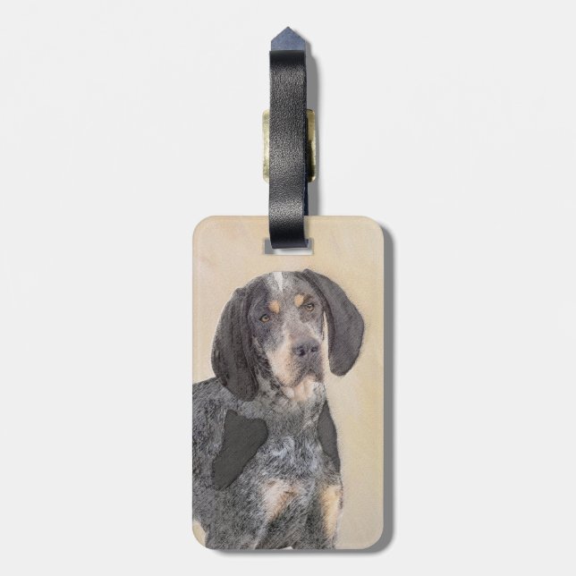 Tryckbarhetskontindelning - Cute Original Hund Ar Bagagebricka (Baksidan Lodrät)