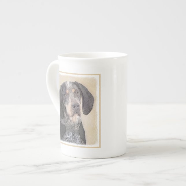 Tryckbarhetskontindelning - Cute Original Hund Ar Benporslin Mugg (Framsida vänster)