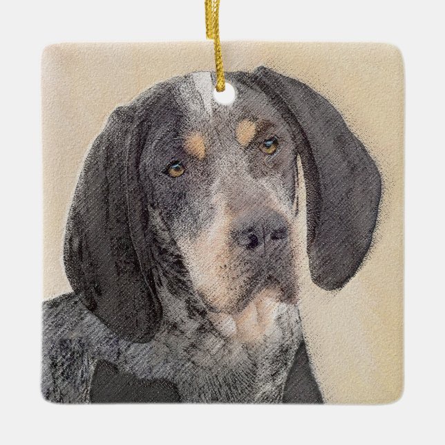 Tryckbarhetskontindelning - Cute Original Hund Ar Julgransprydnad Keramik (Framsida)