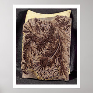 Tryckblock, 1875 (karvträ) poster