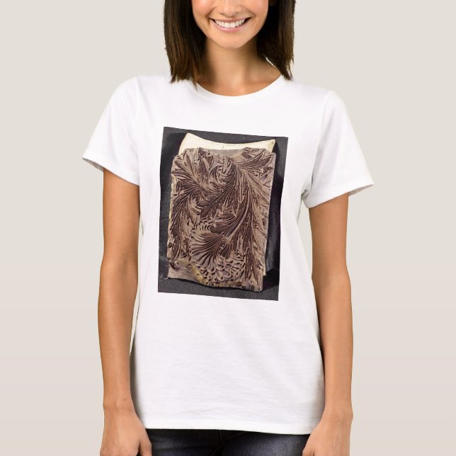 Tryckblock, 1875 (karvträ) tee shirt (Framsida)