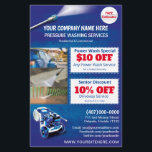 Tryckeffekt Tvättar halvsidmall Flygblad<br><div class="desc">Anpassa det här trycket tvättande (strömmande tvättande) halvsidesflygarmallsdesign till kostym för dina behov och ditt företag. Det här trycket tvättar visning för malltrycksläsare och bakgrund för vatten pärlor.</div>