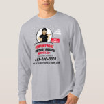 Tryckeffekt Tvättar och Städning Anpassade Lon T Shirt<br><div class="desc">Detta är skjortor för långärmad för tvättat av tryck/effekt med bild av trycktvättarkaraktär. Lägg helt enkelt till din egen information till designen för att anpassa dessa professioneller för att städning och tvätta skjortor.</div>
