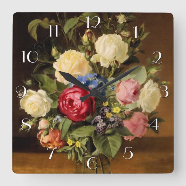 Trycket av "den Victorianro" väggen tar tid på Fyrkantig Klocka (Framsida)