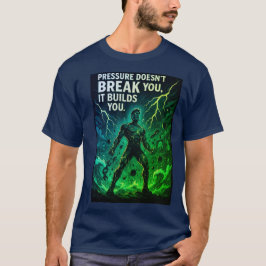 Trycket Bygger Dig: Motivationsaffisch för Superhj T Shirt