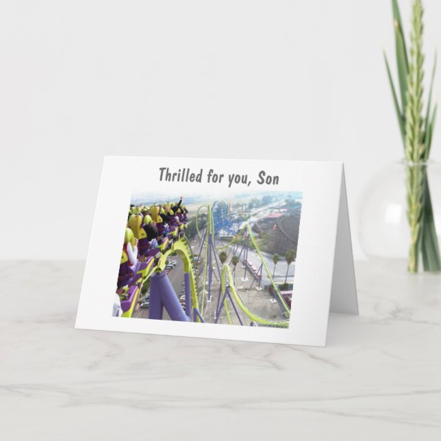 TRYCKET FÖR DIG SON - 18:e BIRTIDAGEN Kort (Framsida)