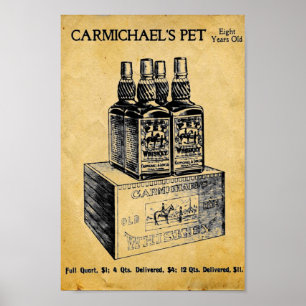 Trycket för vintageCarmichaels det älsklings- Poster