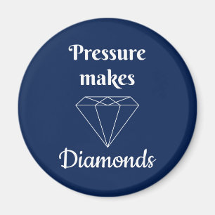Trycket gör diamanter magnet