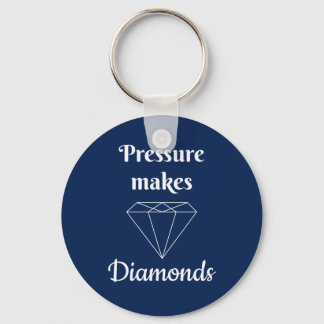 Trycket gör diamanter nyckelring