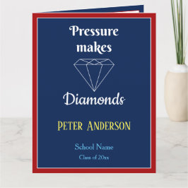 Trycket gör Diamonds Studenten-kort Tack Kort