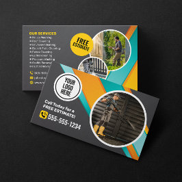 Trycket Tvättar House Städning tjänsten Power Tvät Visitkort