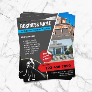 Trycket Tvättar  Städning serviceeffekt Tvättar Flygblad