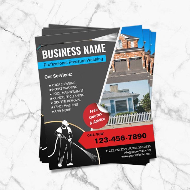 Trycket Tvättar  Städning serviceeffekt Tvättar Flygblad (Skapare uppladdad)