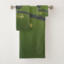 Tryckfärgad toucan Pura Vida Design Towel Set