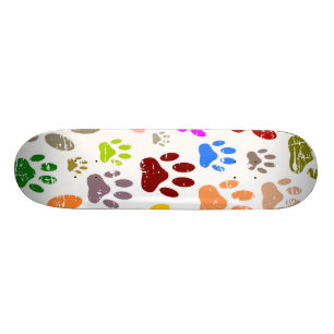 Tryckfärgade Tass avtryck Mini Skateboard Bräda 18,5 Cm