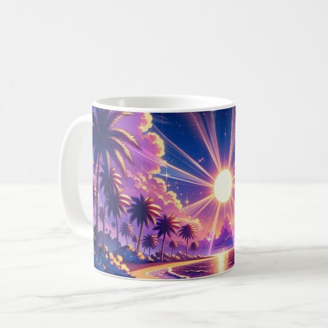 Tryckfärgning av slitbanefantasy kaffemugg (Framsida vänster)