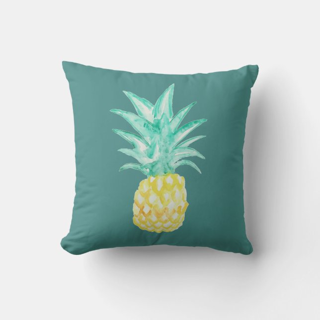 Tryckfärgsfärg för ananas vattenfärg, blek kudde (Framsida)