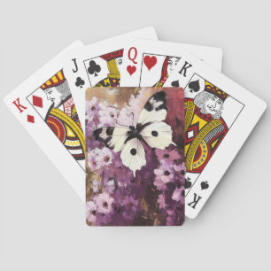 Tryckfärgsfärg för fjäril Garden Casinokort