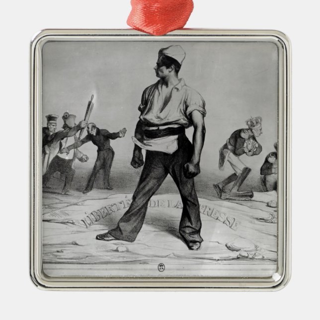 Tryckfrihet Julgransprydnad Metall (Framsidan)