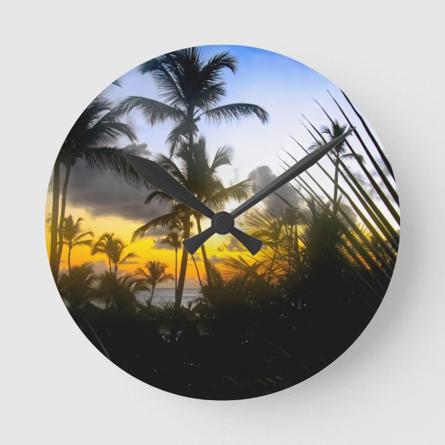 Tryckklocka för tripiskt slitset rund klocka (Framsida)