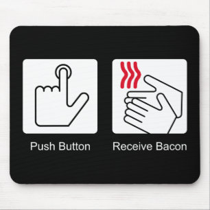 Tryckknappen mottar bacon - baconutmatare musmatta