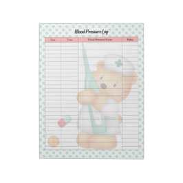 Trycklogg för blodet vid spädningsblodet anteckningsblock