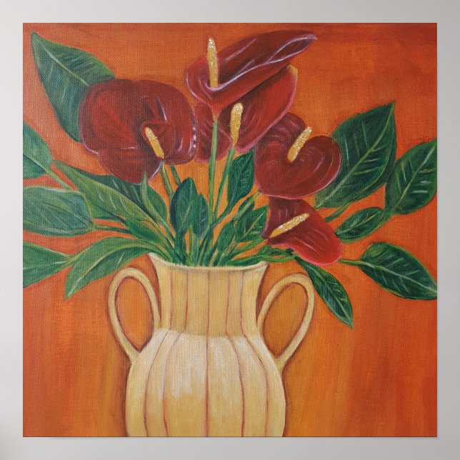 Tryckning av antarium acrylic Painting Poster (Framsidan)