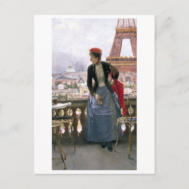 Tryckning av Eiffel Torn vykort (Framsida)
