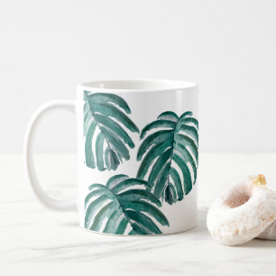Tryckning av Grönt i botaniska växter Kaffemugg