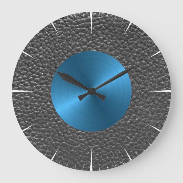 Tryckning av läder och blåstål stor klocka (Framsida)