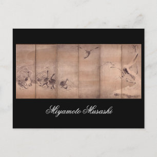 Tryckning av Miyamoto Musashi, c. 1600-talet Vykort
