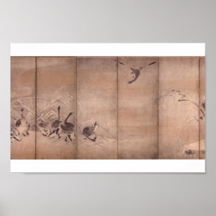 Tryckning av Miyamoto Musashi, c. 1 600 Poster