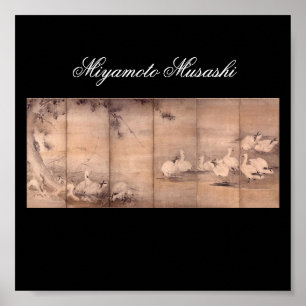 Tryckning av Miyamoto Musashi, c. 1 600 Poster