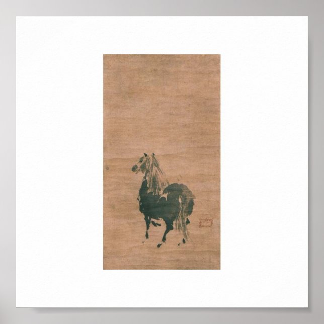 Tryckning av Miyamoto Musashi, c. 1 600 Poster (Framsidan)