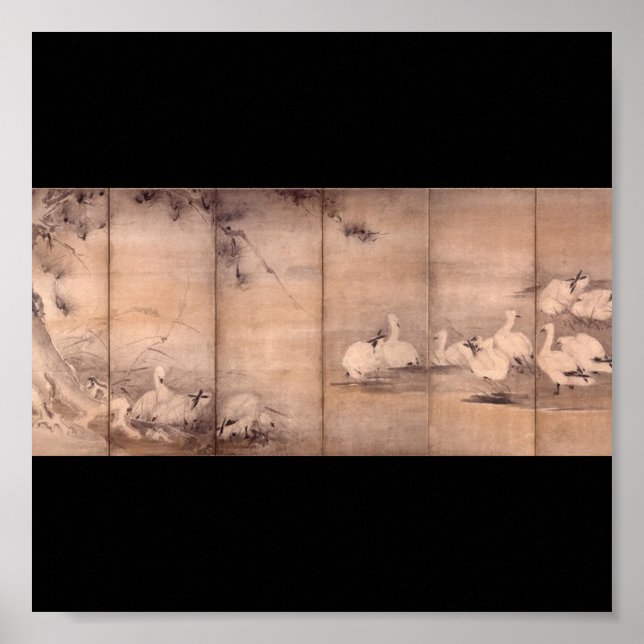Tryckning av Miyamoto Musashi, c. 1 600 Poster (Framsidan)