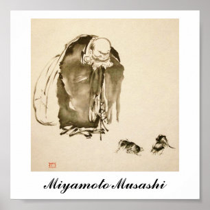 Tryckning av Miyamoto Musashi, c. 1 600 Poster