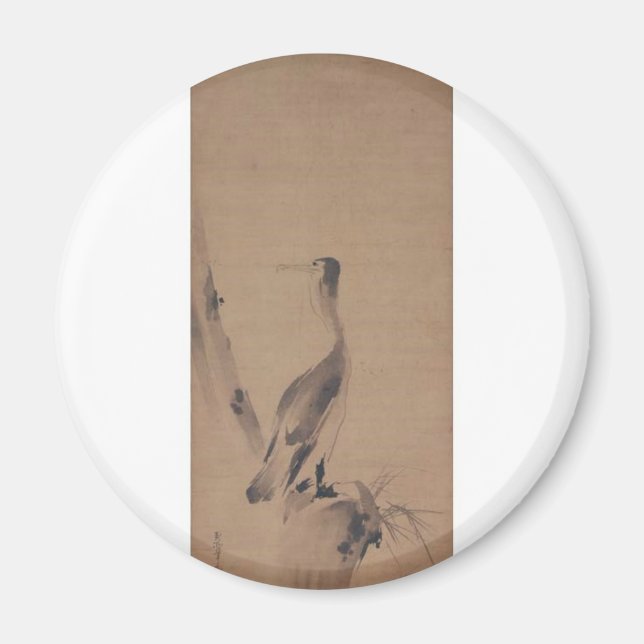 Tryckning av Miyamoto Musashi, cirka 1600 Magnet (Framsidan)