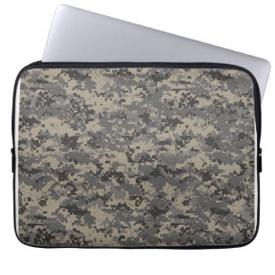 Tryckning av pixelkameror i den militära armén med laptop fodral