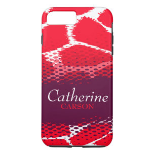 Tryckning av röd lila iphone case