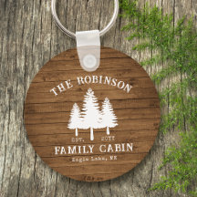 Tryckning av rustic Land Family Cabin Träd Wood Pl