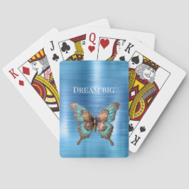 Tryckning av Snake-utskrift för Aqua Silver Casinokort