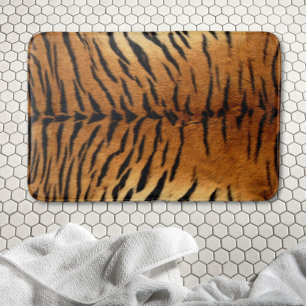 Tryckning av stamdjungel på djur päls Tiger Print Badrumsmatta