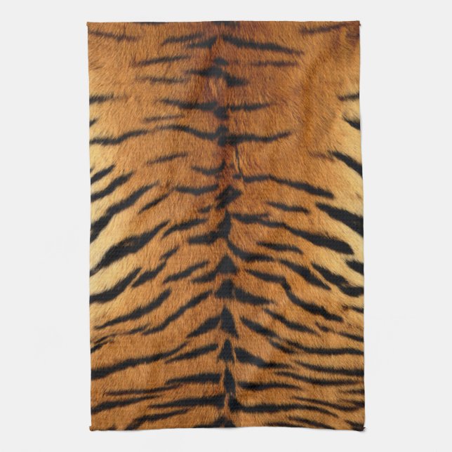 Tryckning av stamdjungel på djur päls Tiger Print Kökshandduk (Vertikal)