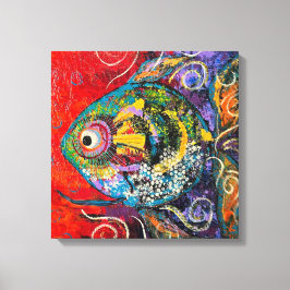 Tryckning av tropisk fisk canvastryck