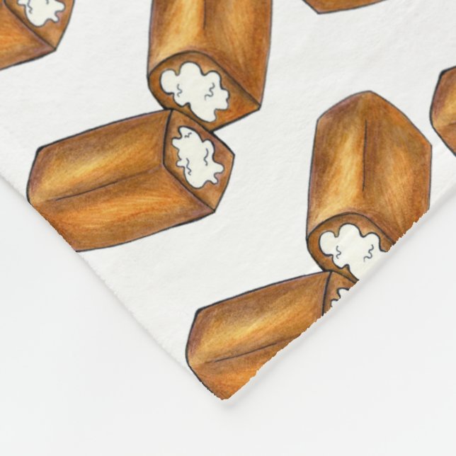 Tryckning av Twinkie Cream-Filling-Fillack Cake-sk Fleecefilt (Hörn)