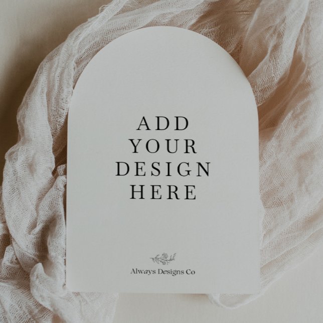 Tryckning av välvd 5x7" inbjudan (Skapare uppladdad)