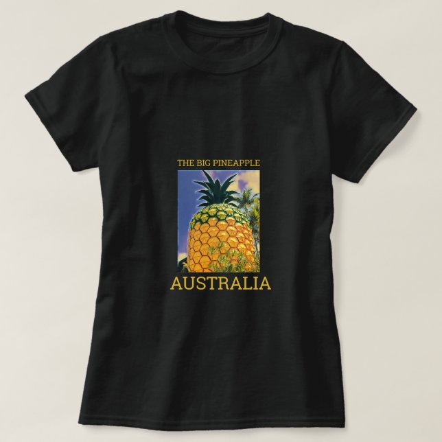 Tryckning i Big Pineapple Queensland T Shirt (Design framsida)