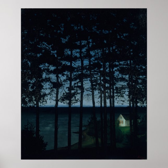 Tryckning på fiskares stugverk poster (Framsidan)