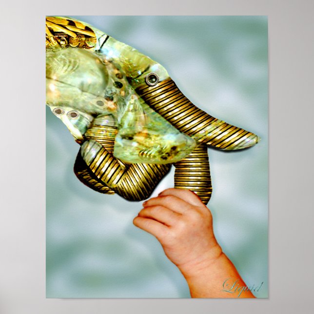 Tryckning på mänsklig Touch Poster (Framsidan)